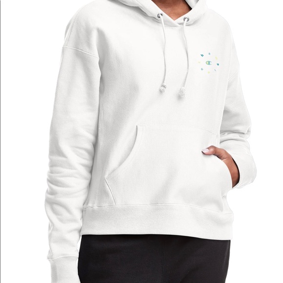 Champion Tops - New white Sweatshirt champion Hoodie, Circle Logo